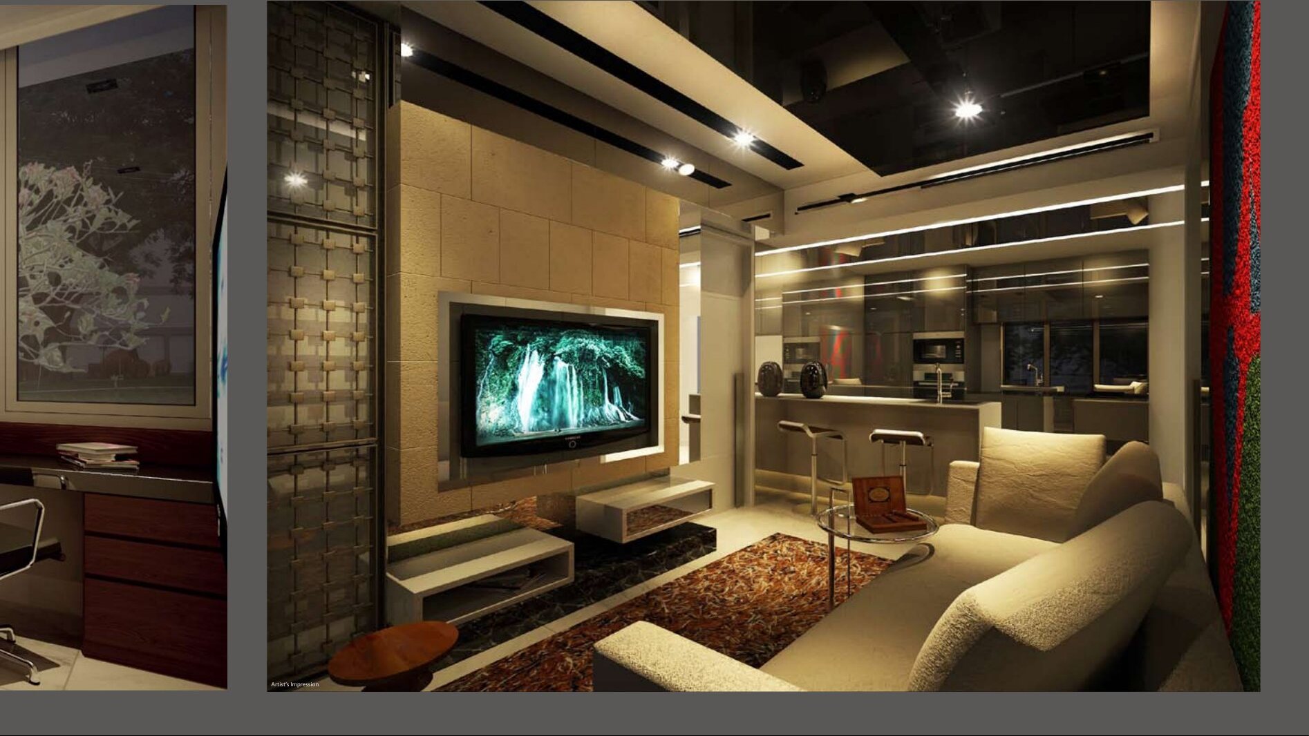 Living area (artist’s impression)